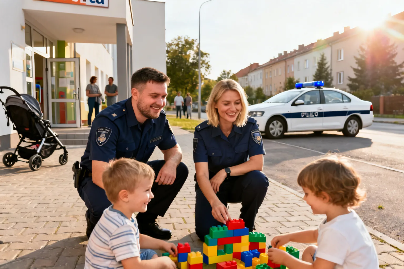 Policjanci z Komisariatu VI odwiedzili Przedszkole „Lajkonik” w Krakowie