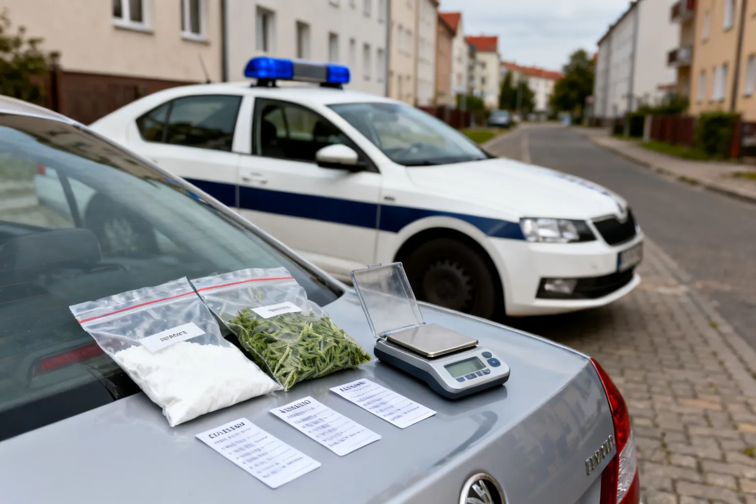 Kraków: 38-latek zatrzymany, zabezpieczono ponad 800 g narkotyków