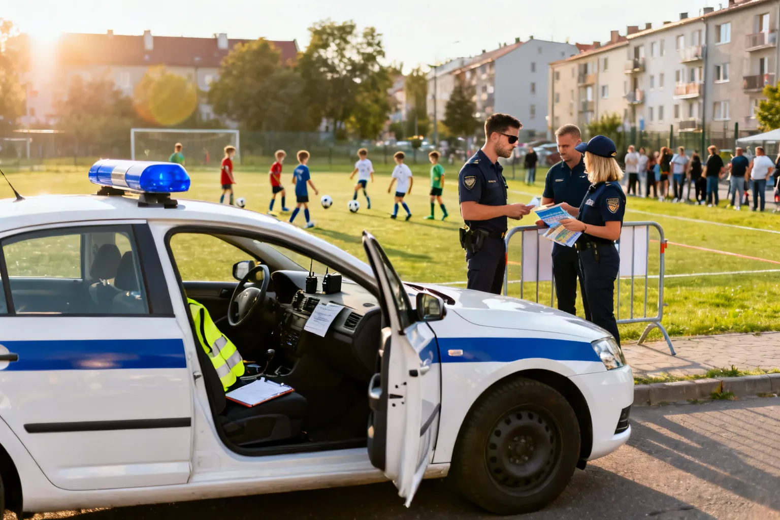 Drogówka promowała bezpieczeństwo na turnieju „Futbolowe Marzenia”