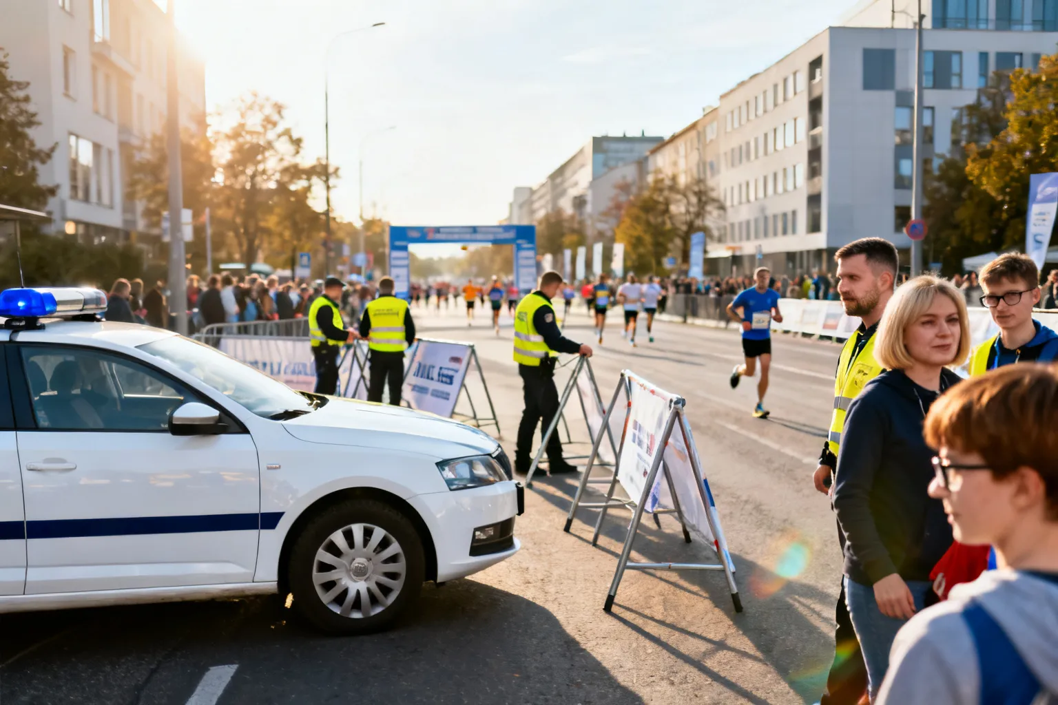 Krakowska policja zabezpieczała 12. PKO Cracovia Półmaraton Królewski
