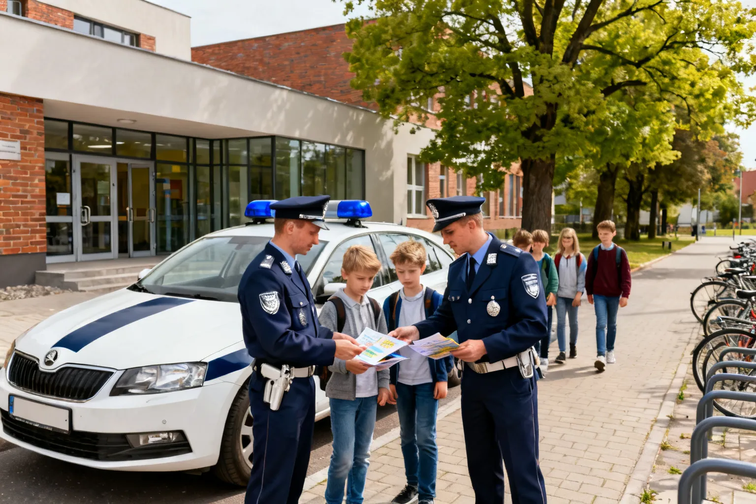 Policjanci z Komisariatu I w Krakowie rozpoczęli cykl działań edukacyjnych w szkołach