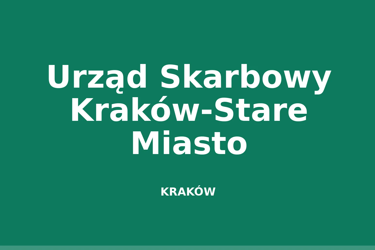 Urząd Skarbowy Kraków-Stare Miasto