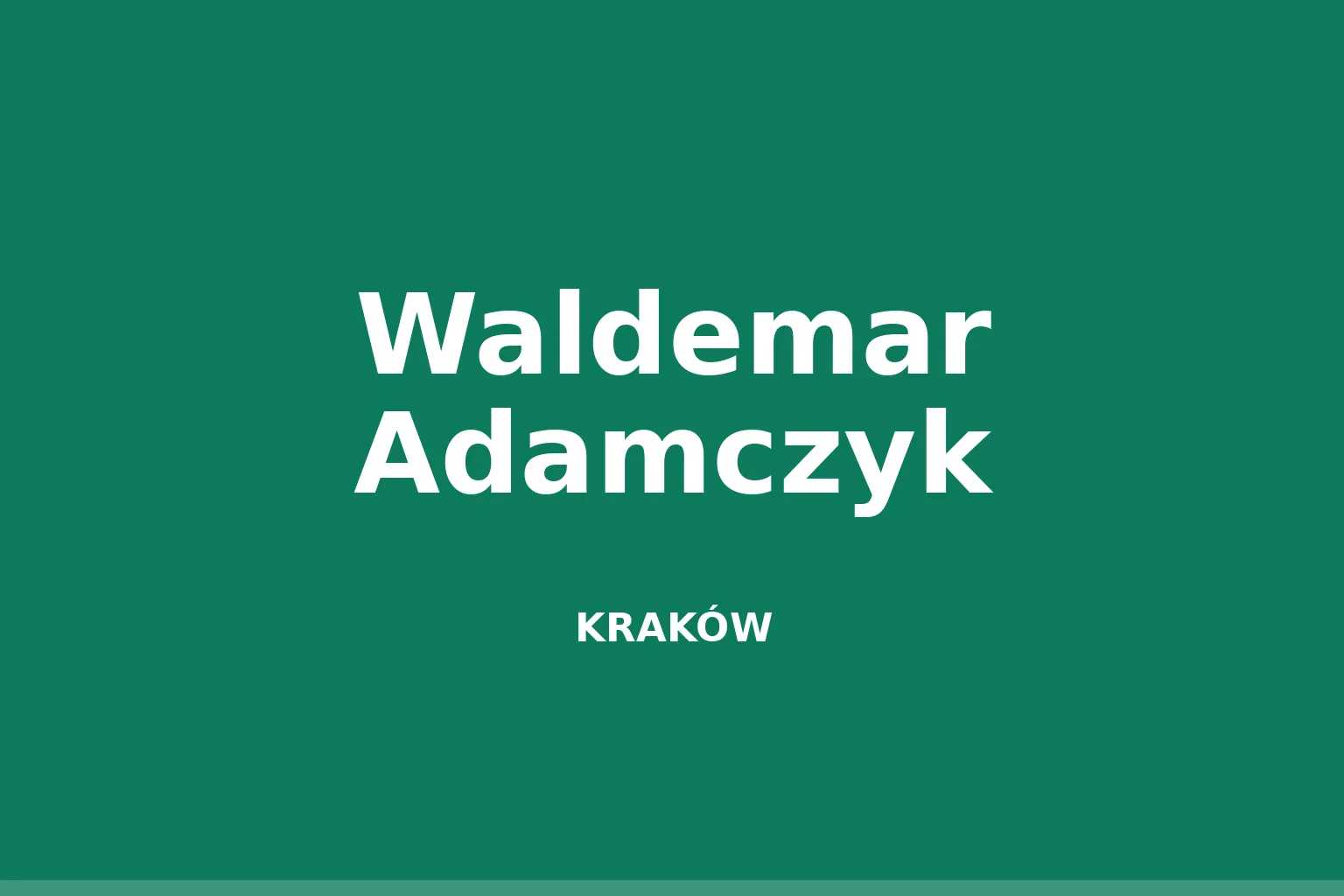 Waldemar Adamczyk