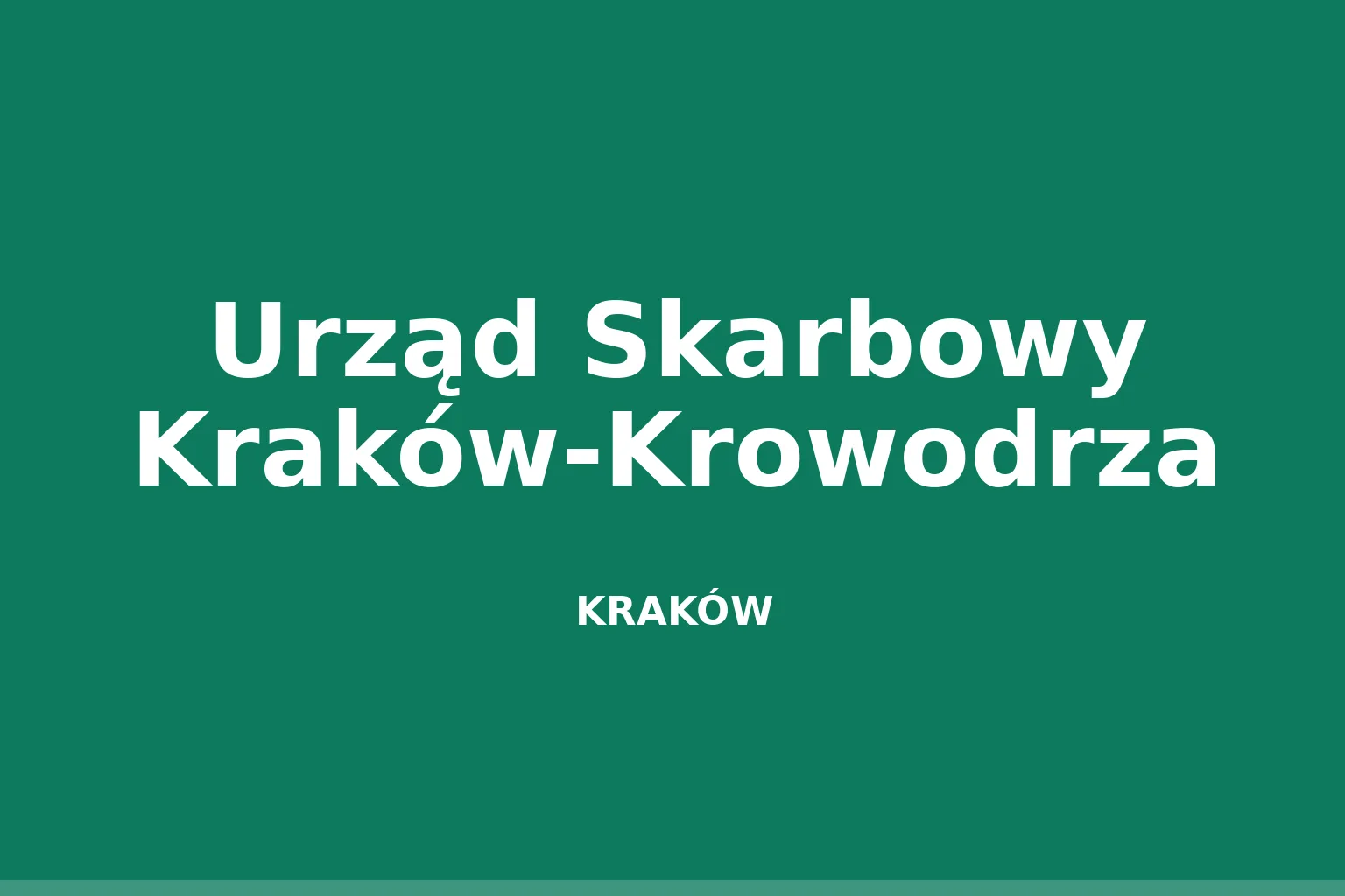 Urząd Skarbowy Kraków-Krowodrza